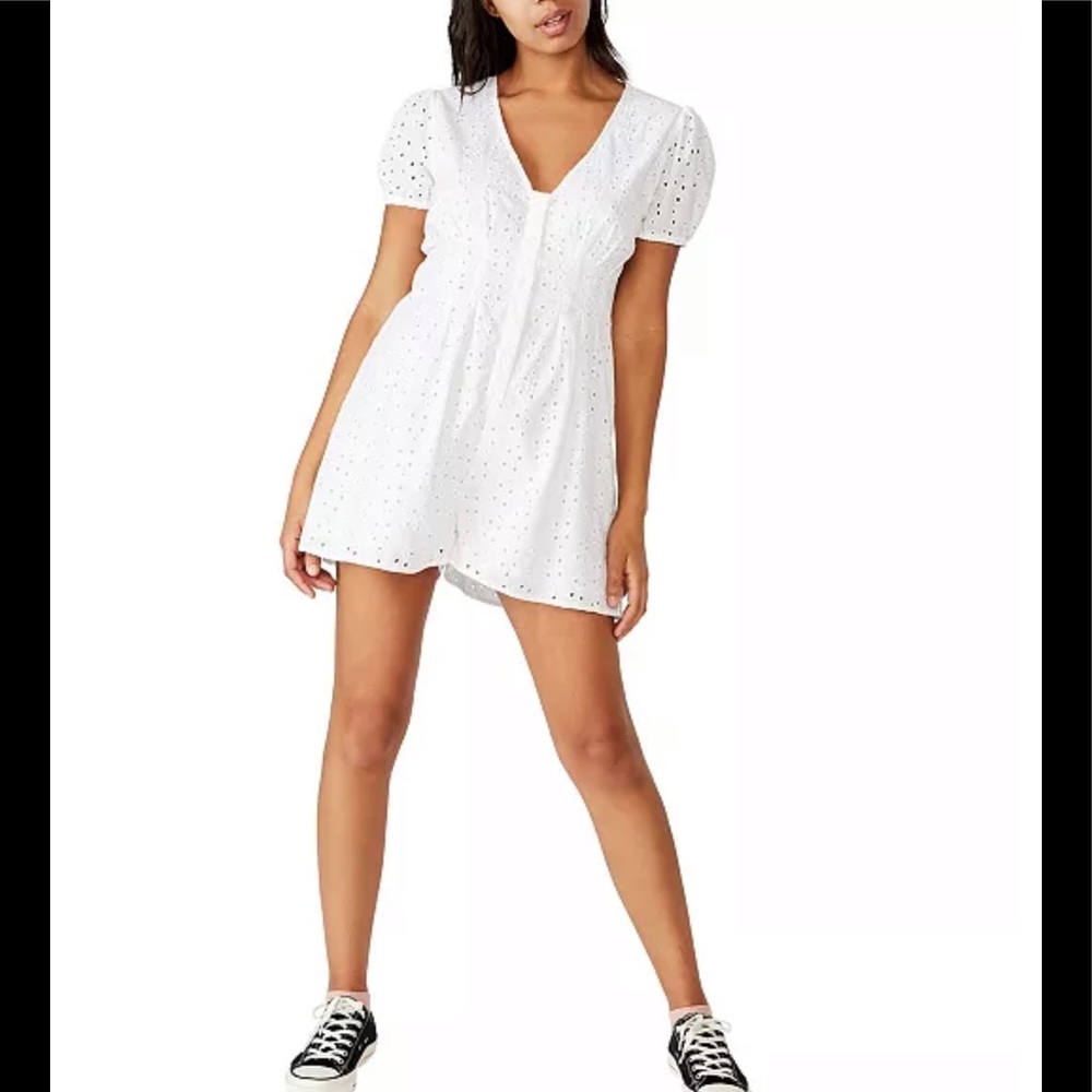 COTTON ON Woven Claudia Short Sleeve Playsuit NWT